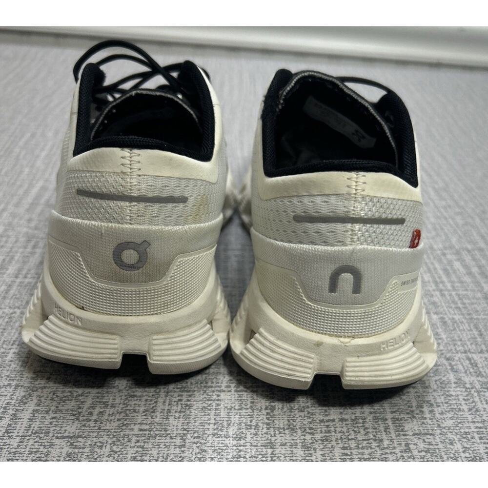 On Cloud X Women's 7.5 Cloudtec Helion White Black Running Walking Sneaker Shoe - Picture 7 of 9